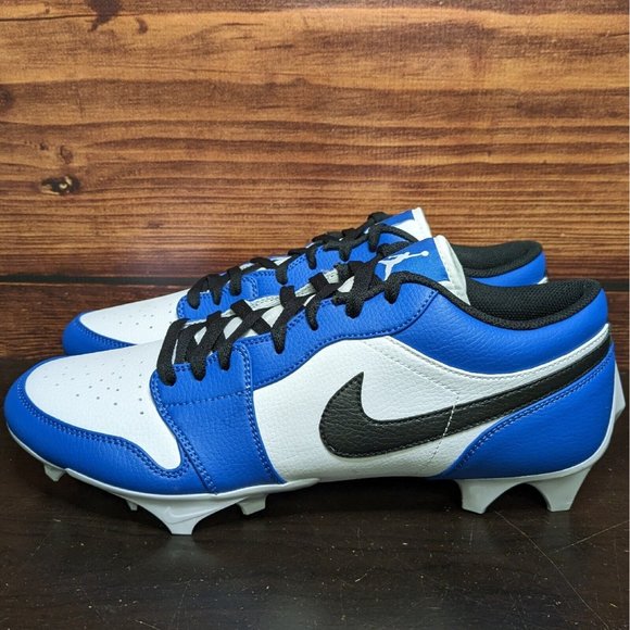 Nike Air Jordan 1 Low TD Men\'s 12 Royal White Black football cleats FJ6245-104 main image 8